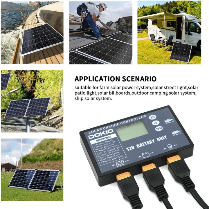 DOKIO Solar charge Controller (20A)