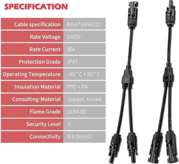 SolLink™ Y-Branch Solar Splitter Pair